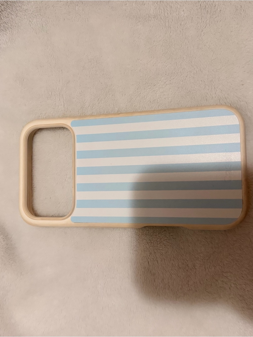Striped Blue & Cream Casely iPhone 17 pro max Case